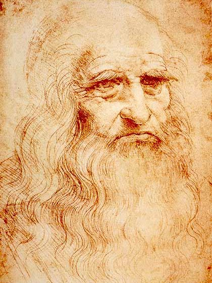 Portrait of a Man in Red Chalk in the Biblioteca Reale, Turin, is widely, though not universally, accepted as a self portrait of Leonardo da Vinci (1510)